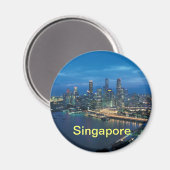 Singapore-Magnet Magnet (Vorderseite/Rückseite)