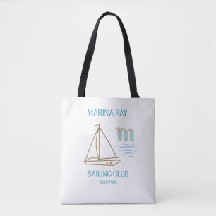 Singapore Marina Bay Luxus-Segelschiff-Club Tasche