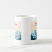 Singapore Pastel Travel Design Kaffeetasse (Mittel)