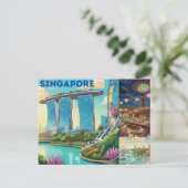 Singapore Postcard Postkarte (Stehend Vorderseite)