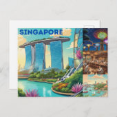 Singapore Postcard Postkarte (Vorne/Hinten)