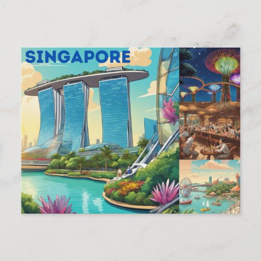 Singapore Postcard Postkarte (Vorderseite)