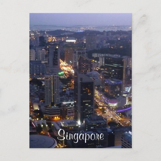 Singapore Postkarte (Vorderseite)