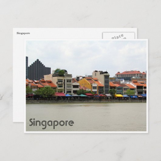 Singapore Postkarte (Vorne/Hinten)