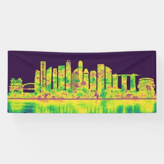 Singapore Skyline Banner (Horizontal)