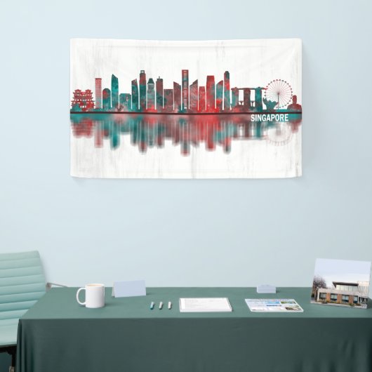 Singapore Skyline Banner (Messeveranstaltung)