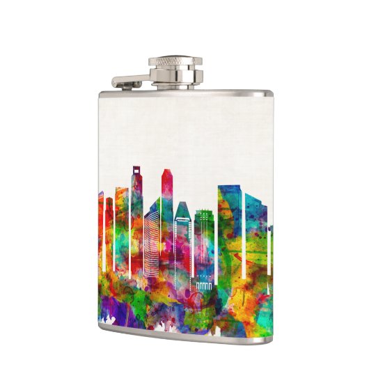 Singapore Skyline Flachmann (Links)