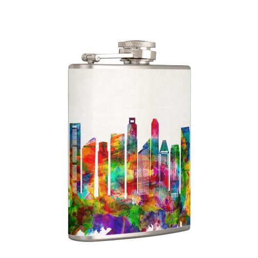 Singapore Skyline Flachmann (Rechts)