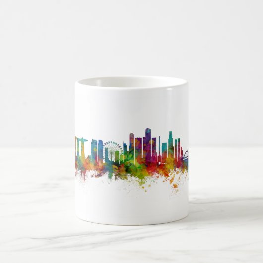 Singapore Skyline Kaffeetasse (Mittel)
