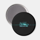 Singapore Skyline Magnet (Vorderseite/Rückseite)