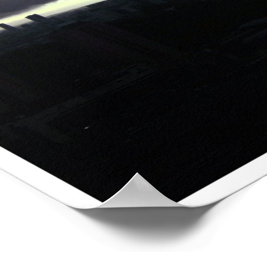 Singapore Skyline No2 Poster (Ecke)