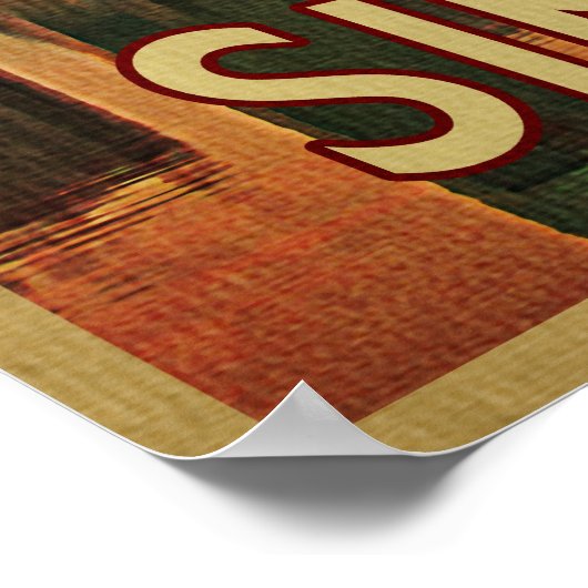 Singapore Skyline Poster (Ecke)