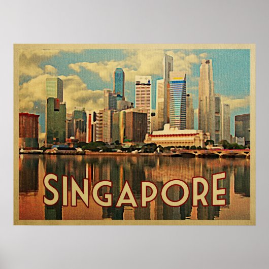 Singapore Skyline Poster (Vorne)