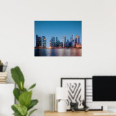 Singapore Skyline Poster (Heimbüro)
