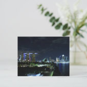 Singapore Skyline Postkarte (Stehend Vorderseite)
