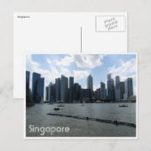 Singapore Skyline Postkarte (Vorne/Hinten)