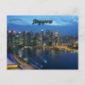 Singapore Skyline Postkarte (Vorderseite)