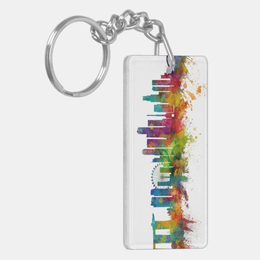 Singapore Skyline Schlüsselanhänger (Vorderseite links)