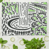 Singapore Souvenir Kitchen Towel Geschirrtuch (Gefaltet)