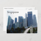 Singapore-Stadt Postkarte (Vorne/Hinten)