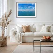 Singapore Strait Shipping Lanes with Cargo Ships Poster