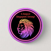 Singapore Strong! Schaltfläche "Nationaler Tag" Button (Vorderseite)