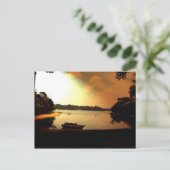 Singapore Sunset Postkarte (Stehend Vorderseite)