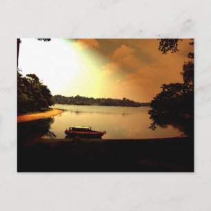 Singapore Sunset Postkarte