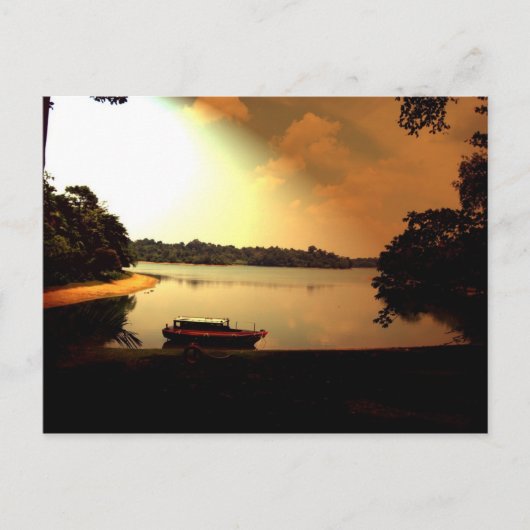 Singapore Sunset Postkarte (Vorderseite)