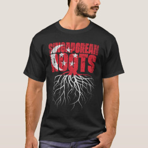 Singaporean Roots Singapur Heritage Flag T-Shirt