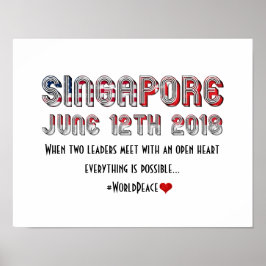 Singapur 12. Juni USA Nordkorea Treffen Poster