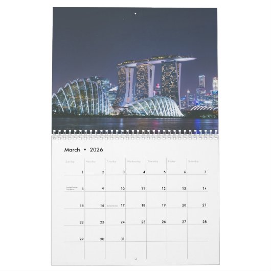 Singapur 2025 kalender (Mär 2026)