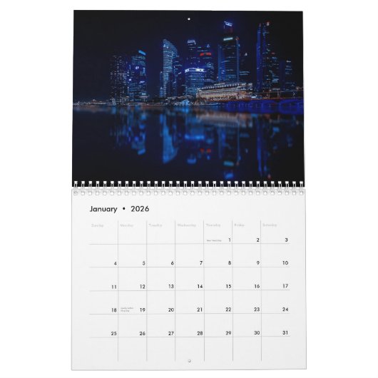 Singapur 2025 kalender (Jan 2026)