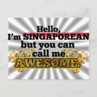 Singapur, aber nennen Sie mich Phantastisch Postkarte