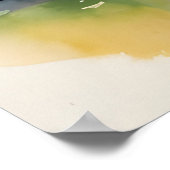 Singapur Aquarell Kunst Poster (Ecke)