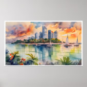 Singapur - Archivkunst Print Poster (Vorne)