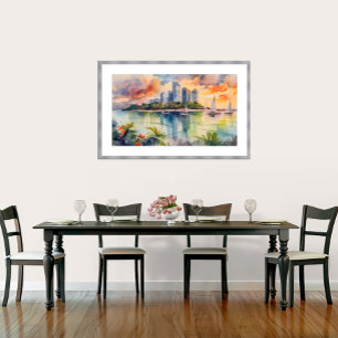 Singapur - Archivkunst Print Poster