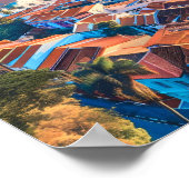 Singapur Art Vintage Travel Poster (Ecke)