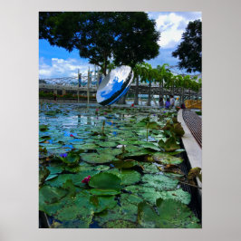Singapur ArtScience Museum Lotus Pond Poster