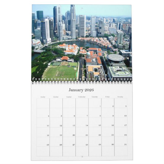 Singapur - Asien - Kalender (Jan 2026)