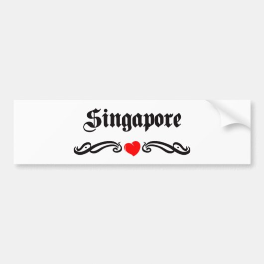 Singapur Autoaufkleber (Vorne)