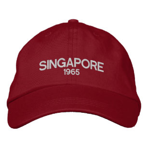 Singapur bestickter bereinigter Hut