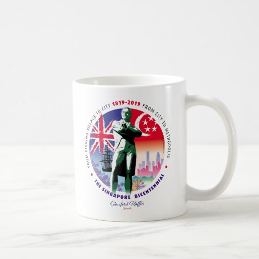 Singapur Bicentennial Collection v2 Kaffeetasse (Rechts)