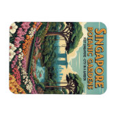 Singapur Botanic Gardens Travel Magnet (Horizontal)