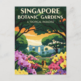 Singapur Botanic Gardens Travel Postkarte