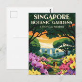 Singapur Botanic Gardens Travel Postkarte (Vorne/Hinten)