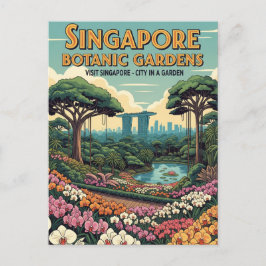 Singapur Botanic Gardens Travel Postkarte