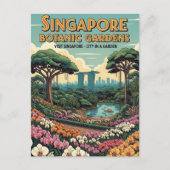 Singapur Botanic Gardens Travel Postkarte (Vorderseite)