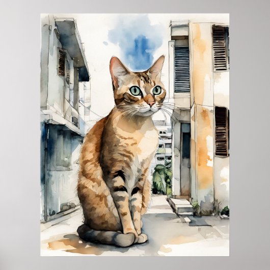 Singapur Cat - Katalogkunst Poster (Vorne)