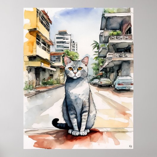 Singapur Cat - Katalogkunst Poster (Vorne)